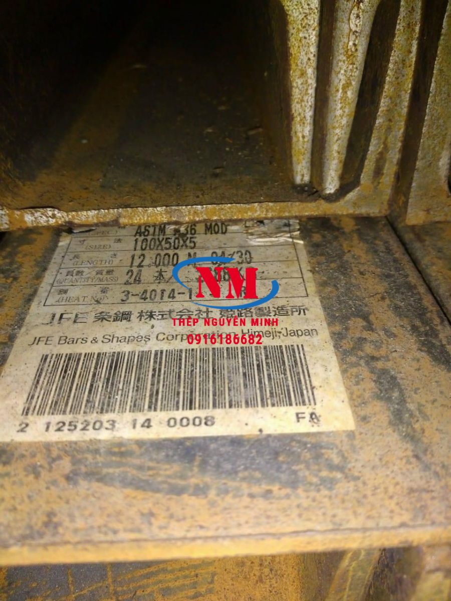 THÉP HÌNH U100 - XÀ GỒ U100 / SẮT THÉP NGUYỄN MINH