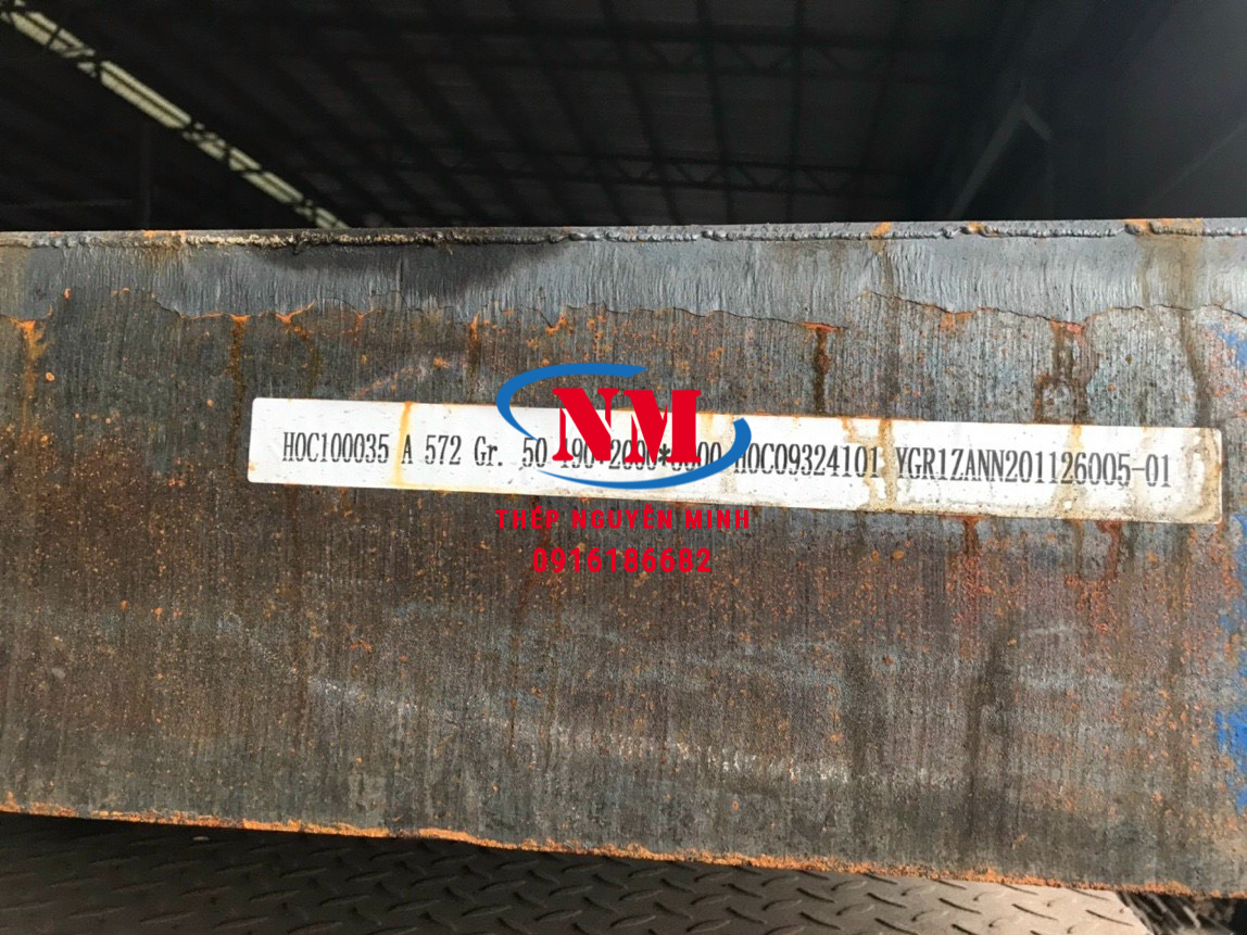 THÉP TẤM A572 GR.50 DÀY 180LY - 190LY - 200LY - 210LY - 220LY - 230LY
